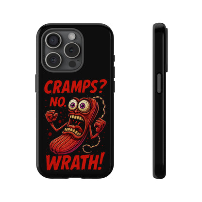 Phone Case — "Cramps? No, Wrath!" Retro Hot-Pepper Graphic