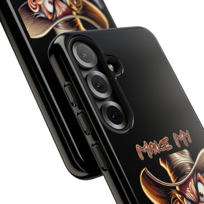 Phone Case - 'Make My Day' Cowboy Revolver Graphic Protective Case