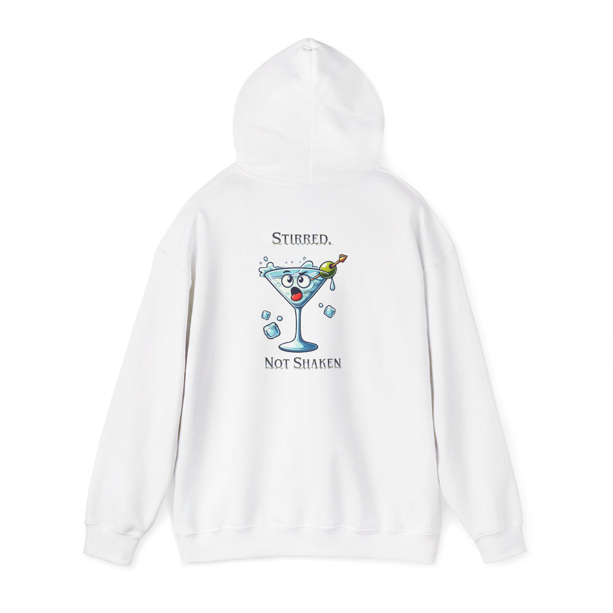 Not Shaken Martini Hoodie – Cute Cocktail Graphic Hooded Sweatshirt
