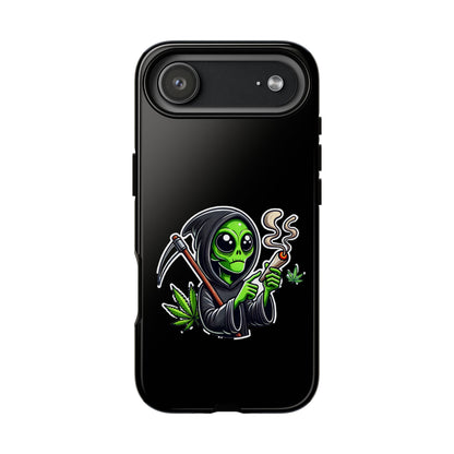 Reaper Alien Phone Case – Cute Grim Reaper Smoking Weed iPhone Case