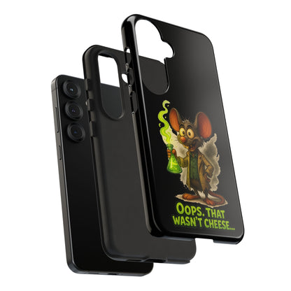 Phone Case — Funny Cartoon Rat "Oops That Wasn't Cheese" Protective Cover