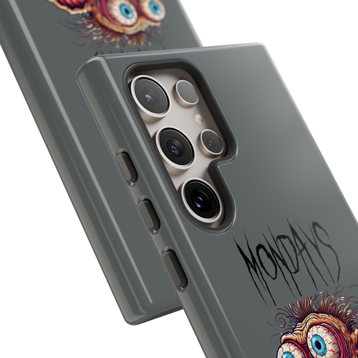 Mondays Zombie Character Phone Case – Funny Groggy Coffee Phone Cover