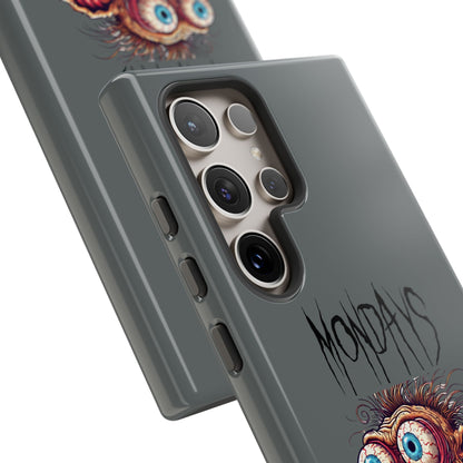Mondays Zombie Character Phone Case – Funny Groggy Coffee Phone Cover