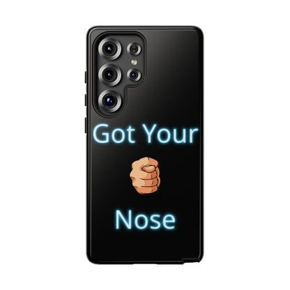 Got Your Nose Phone Case — Funny Neon Fist Design