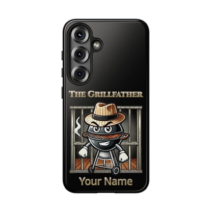 Grillfather Personalized Phone Case — Funny BBQ Smoker Design