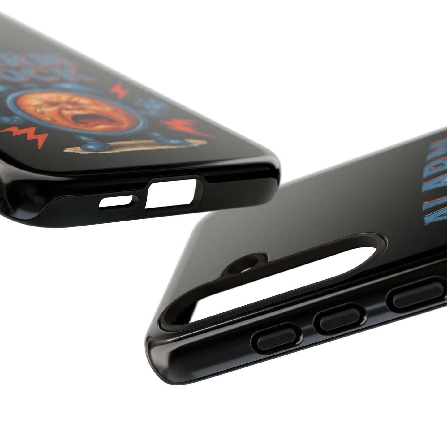 Phone Case — "Alarm Clock" Retro Screaming Clock Protective Cover