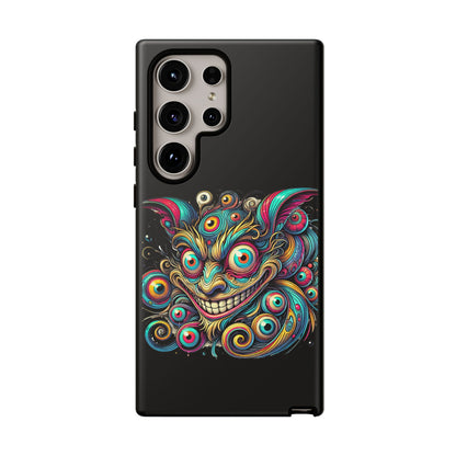 Psychedelic Mischief Phone Case — Colorful Grinning Monster Design