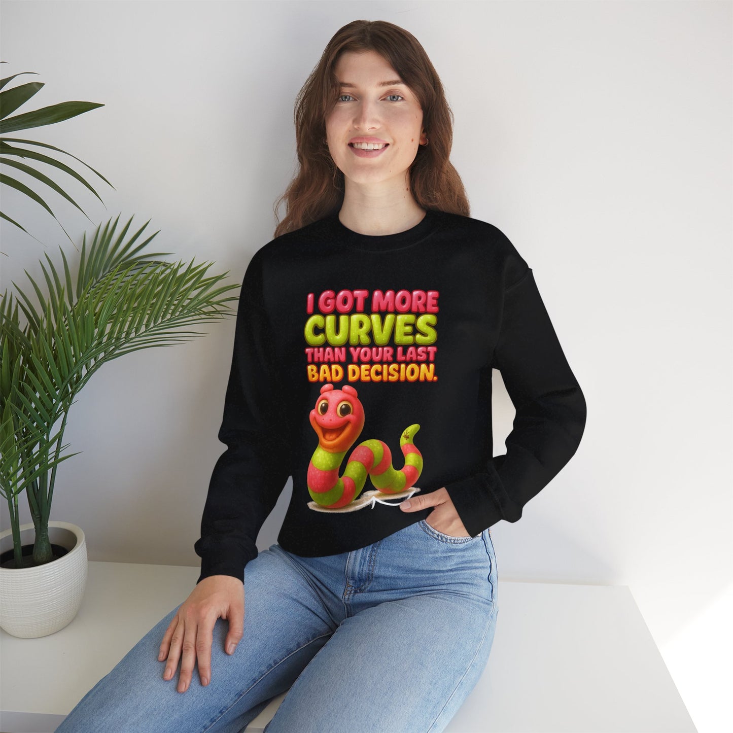 More Curves Than Your Last Bad Decision Crewneck