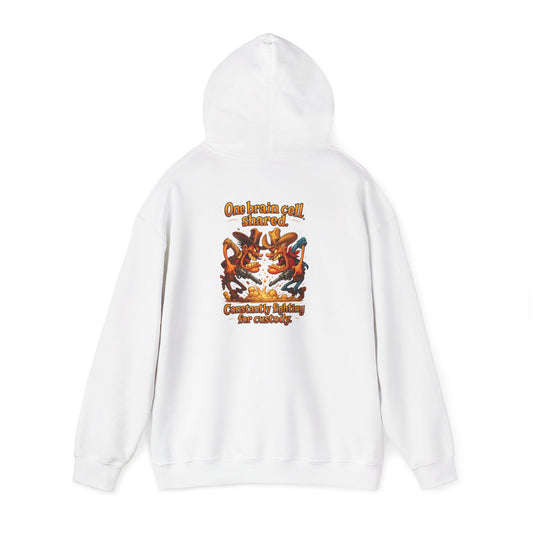 Vintage Crest Hoodie — Community Vibes Graphic Hooded Sweatshirt
