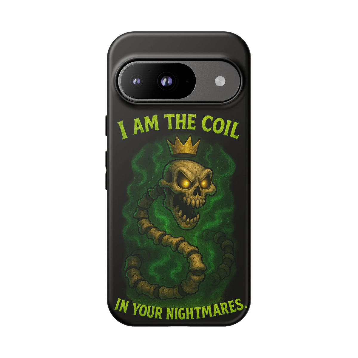 Tough Cases — “I Am The Coil In Your Nightmares” Skull Snake Shockproof Phone Case