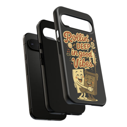 Phone Case — "Rollin' Deep in Good Vibes" Cartoon Retro Design