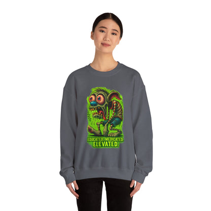 Educated. Medicated. Elevated. Crewneck Sweatshirt