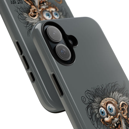 Phone Case — Funny Grumpy Troll Design: “Get Off My Lawn” Protective Cover