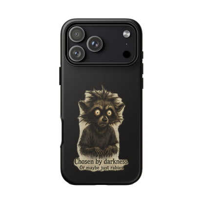 Phone Case — "Chosen by Darkness (Or Maybe Just Rabies)" Cute Creepy Lemur Design