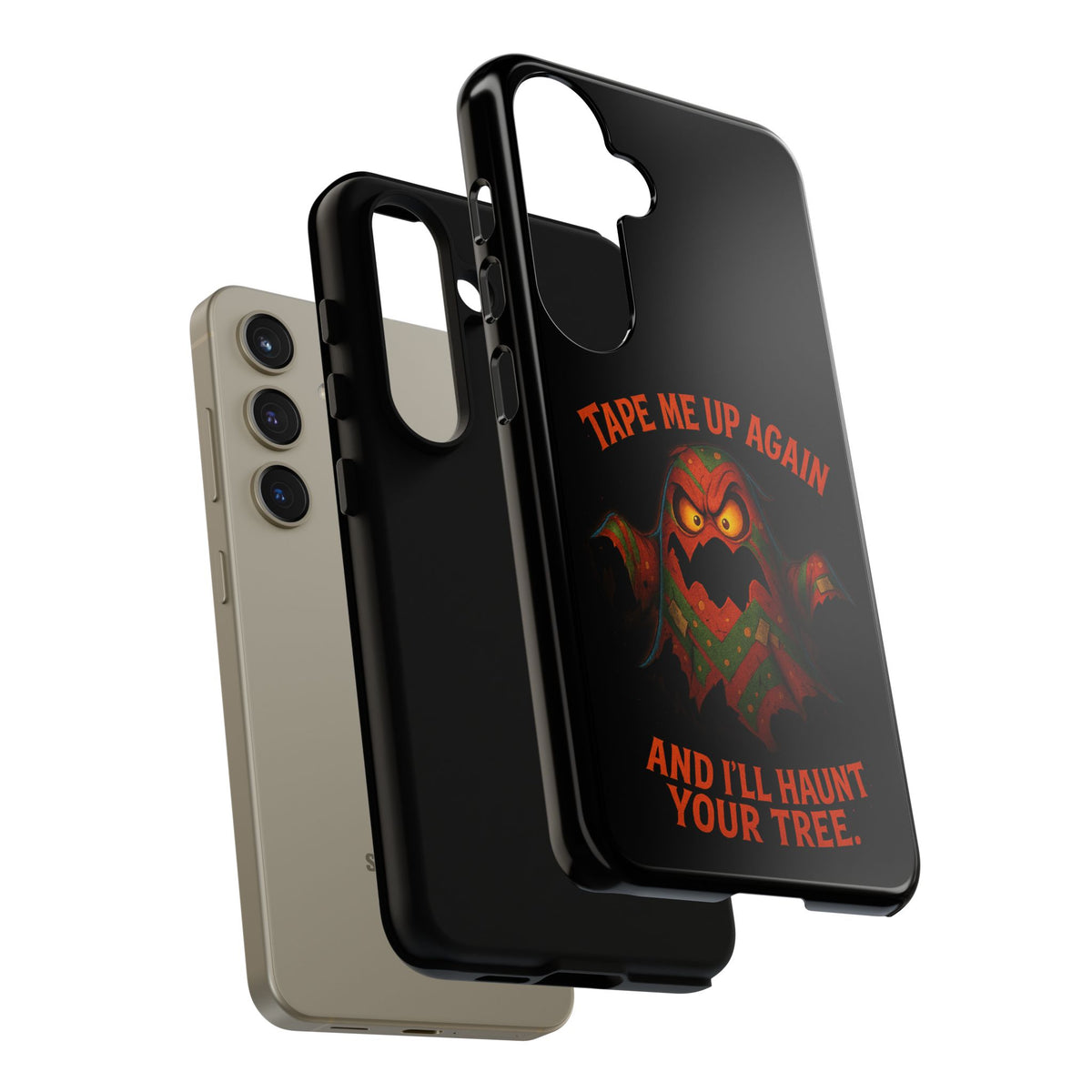 Phone Case - 'Tape Me Up Again and I'll Haunt Your Tree' Halloween Ghost Design