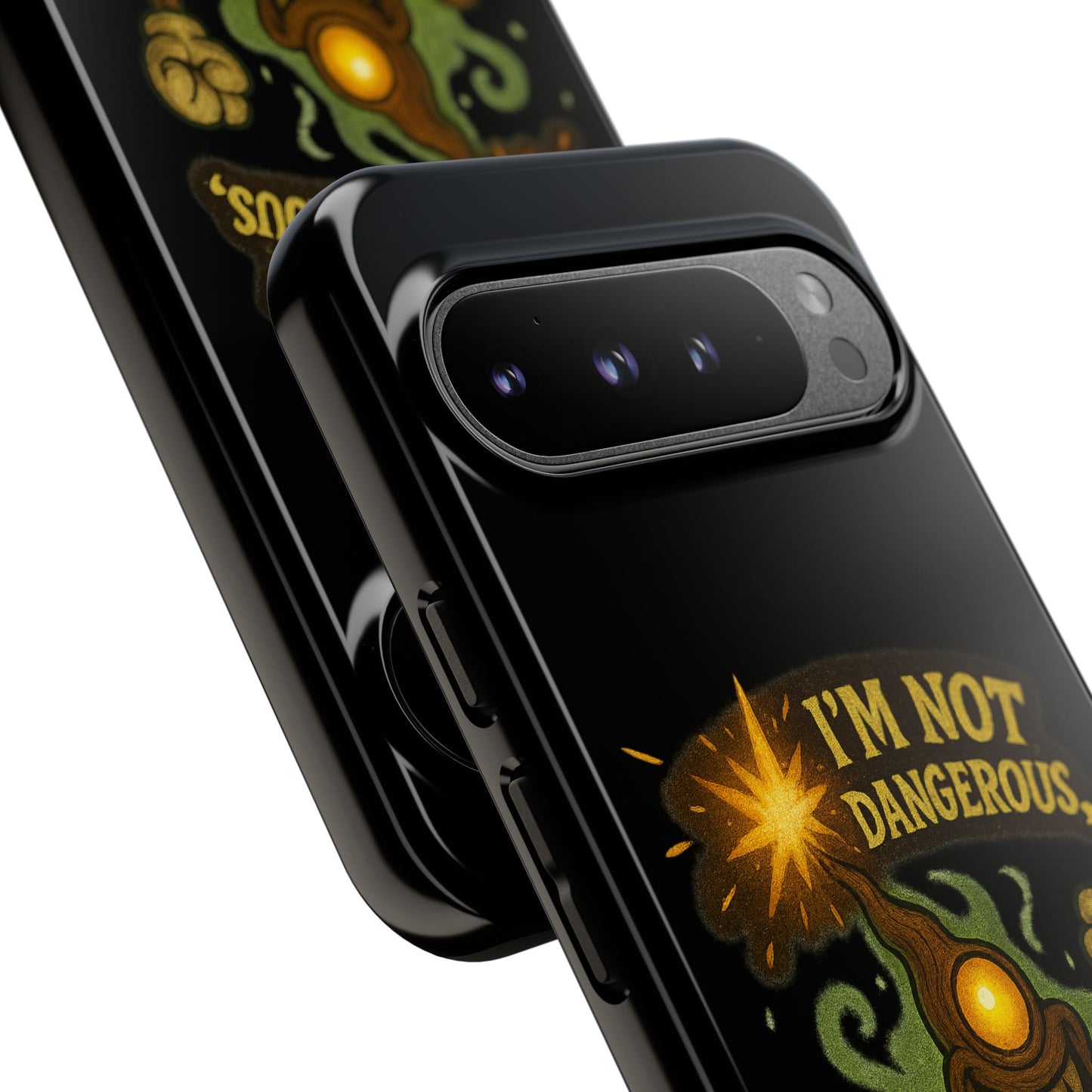 Phone Case — “I’m Not Dangerous, I’m Expressive” Monster Protective Case