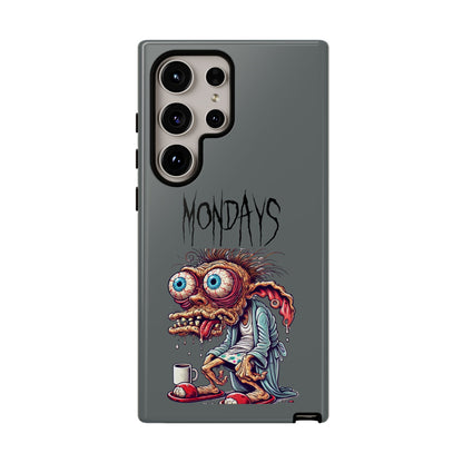 Mondays Zombie Character Phone Case – Funny Groggy Coffee Phone Cover