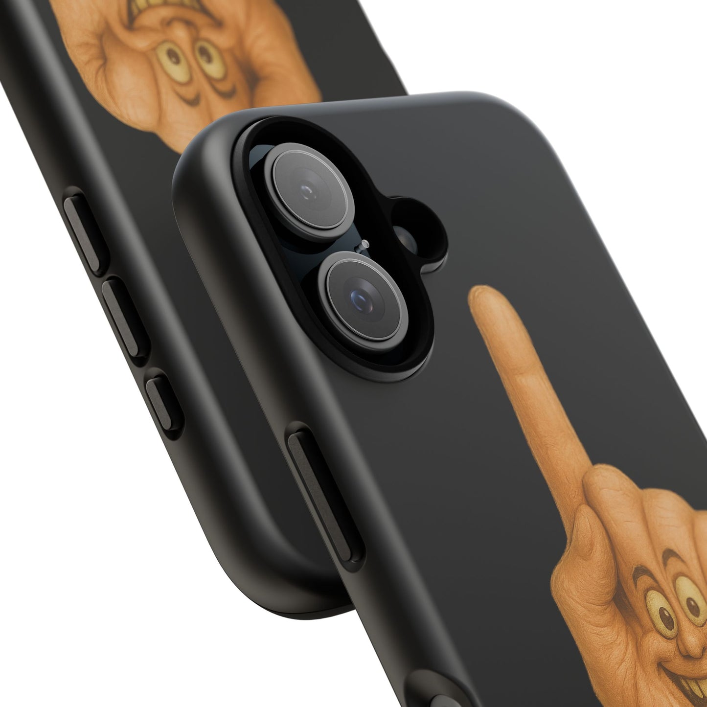 Phone Case — 'Lil Wang' Humorous Middle Finger Character Protective Cover