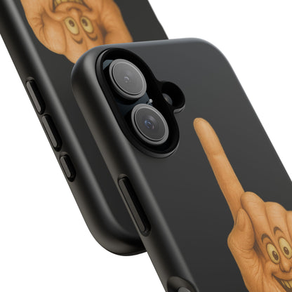 Phone Case — 'Lil Wang' Humorous Middle Finger Character Protective Cover