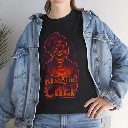 Kiss the Chef T-Shirt | Retro Neon Chef Illustration