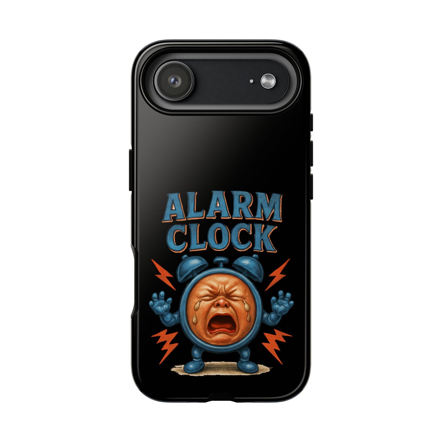 Phone Case — "Alarm Clock" Retro Screaming Clock Protective Cover
