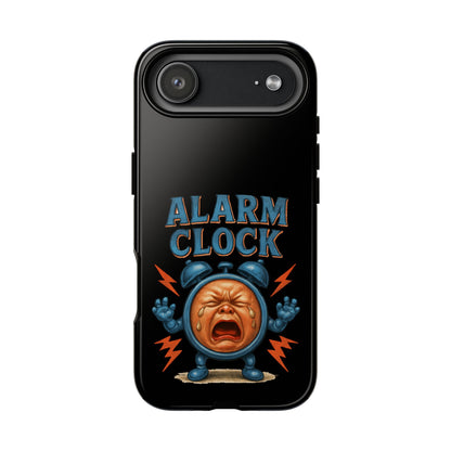Phone Case — "Alarm Clock" Retro Screaming Clock Protective Cover