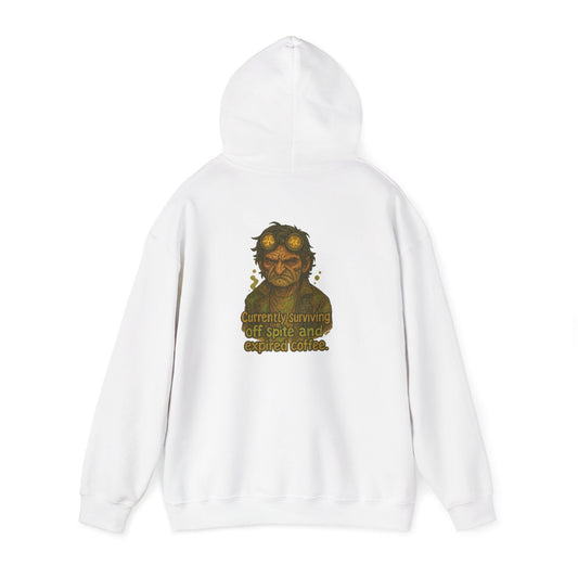 Hoodie — Vintage Creepy Portrait with “Carefully Removing Off Scalp and Special Section” Horror Graphic