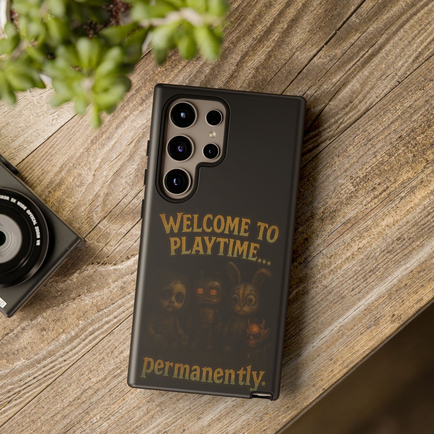 Phone Case — "Welcome to Playtime... Permanently." Horror Game Character Protective Case