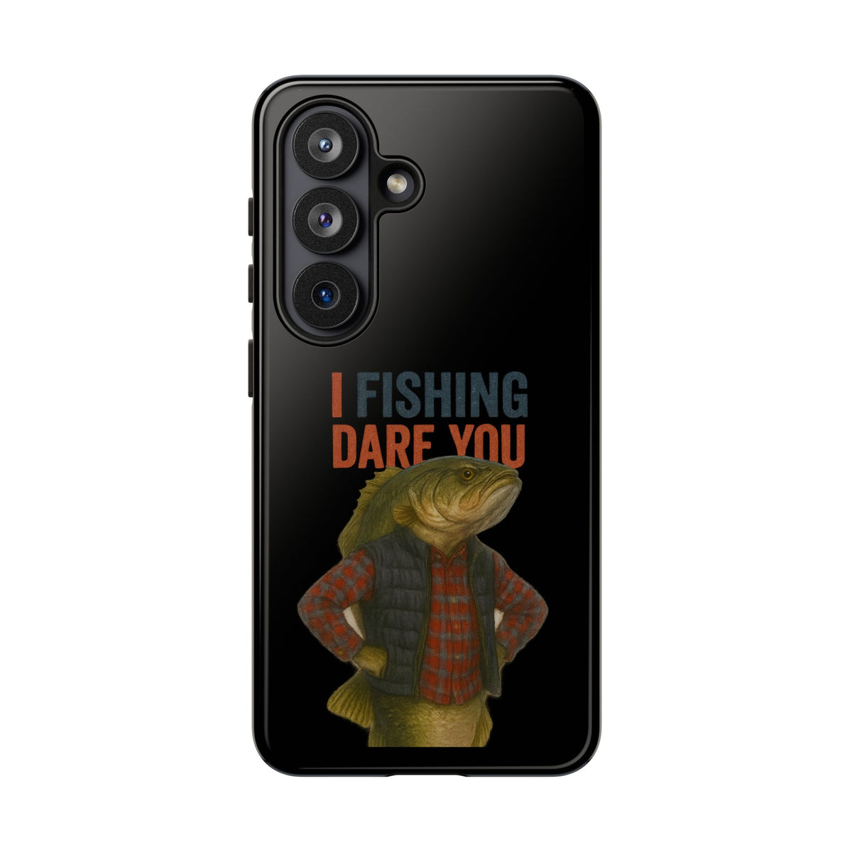 Fishing Dare You Phone Case — Funny Bass Angler Protective Cover