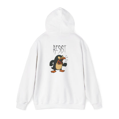 Angry Penguin Graphic Hoodie — 'ROAR' Retro Cartoon Streetwear