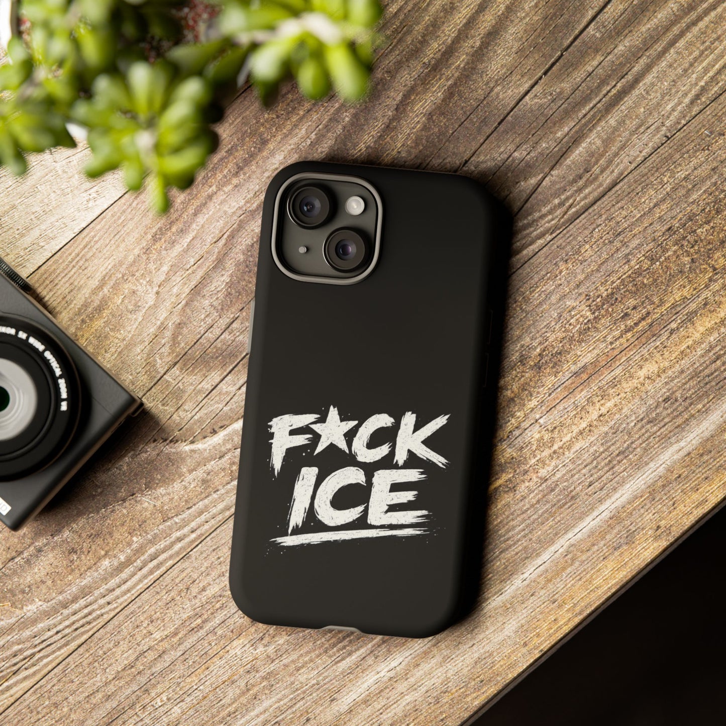 Phone Case — “F*ck Ice” Bold Protest Graphic Protective Case