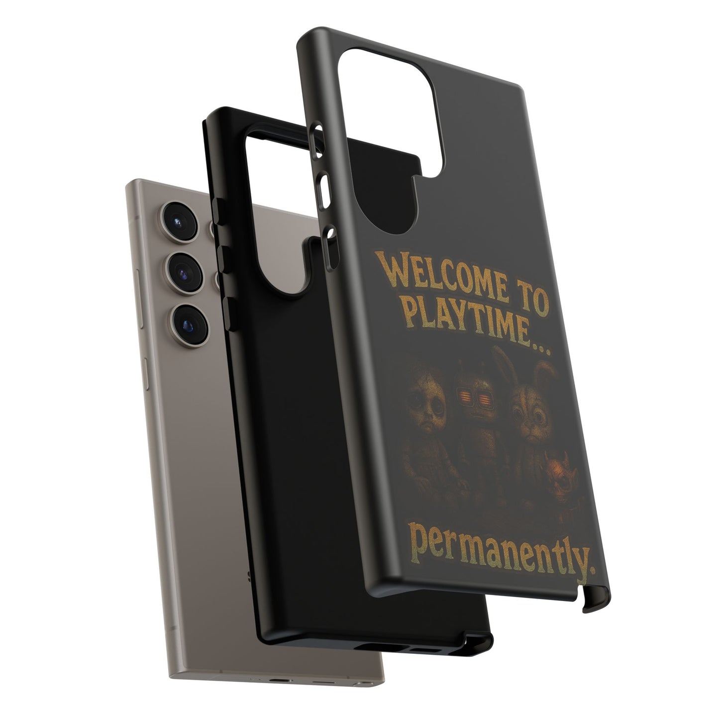 Phone Case — "Welcome to Playtime... Permanently." Horror Game Character Protective Case