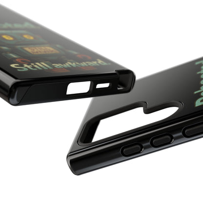 Phone Case — 'Rebooted. Still Awkward.' Retro Robot Protective Cover