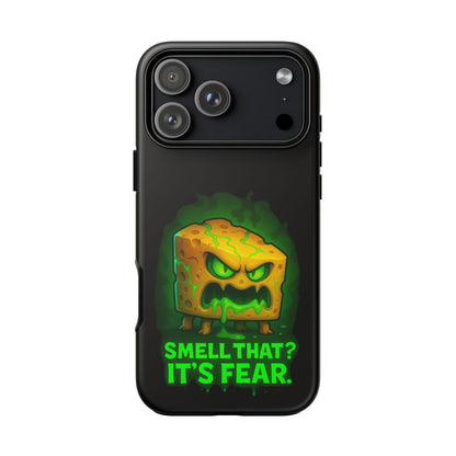 Phone Case — 'Smell That? It's Fear.' Spooky Cheese Monster Protective Case