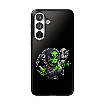 Reaper Alien Phone Case – Cute Grim Reaper Smoking Weed iPhone Case