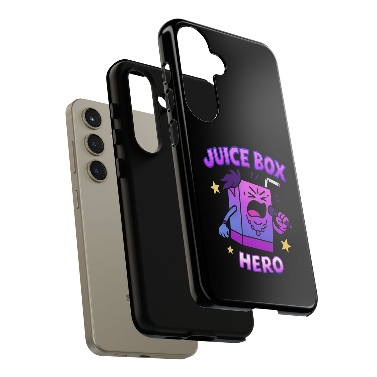 Phone Case — 'Juice Box Hero' Cute Cartoon Protective Cover
