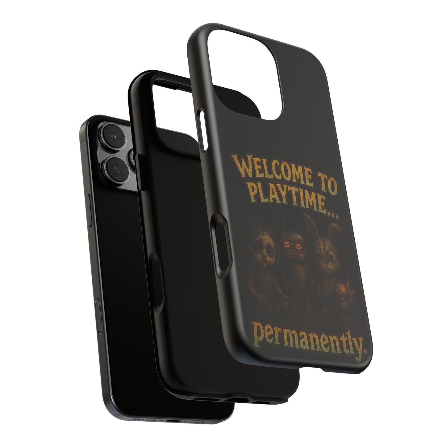 Phone Case — "Welcome to Playtime... Permanently." Horror Game Character Protective Case