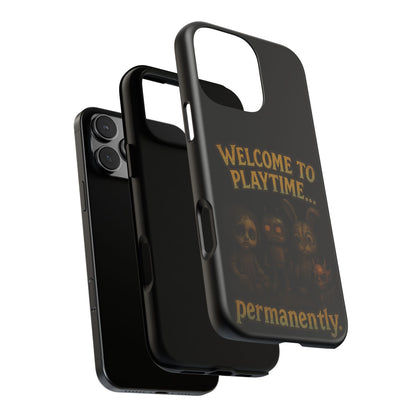 Phone Case — "Welcome to Playtime... Permanently." Horror Game Character Protective Case