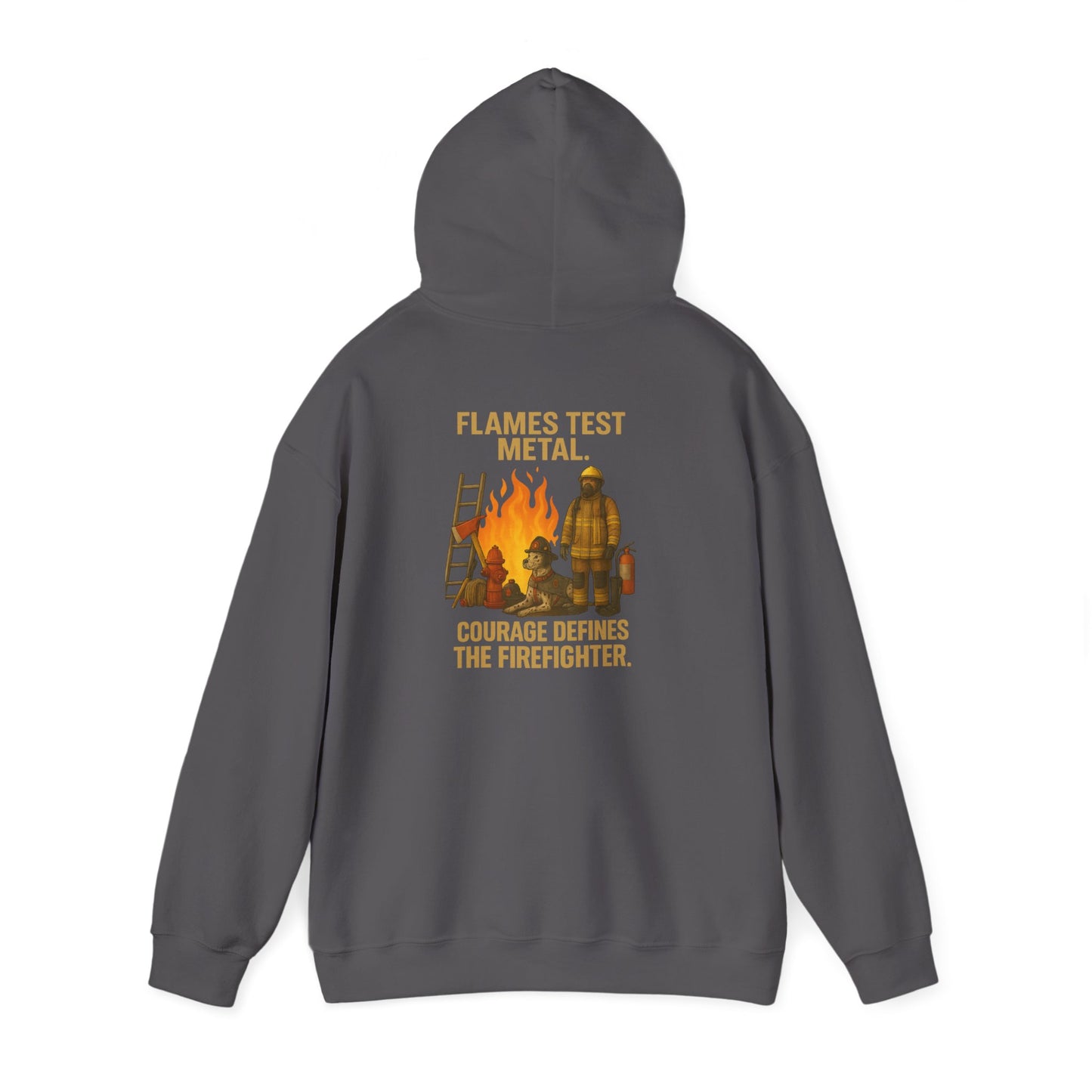 Flames Test Metal Firefighter Hoodie
