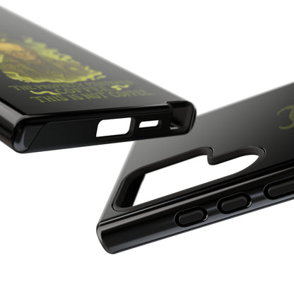 Phone Case — “The Prophecy Mentioned: Coffee This Is Not Coffee” Gothic Horror Design