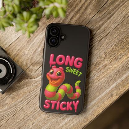 Phone Case — "Long Sweet Sticky" Cute Candy Snake Protective Case