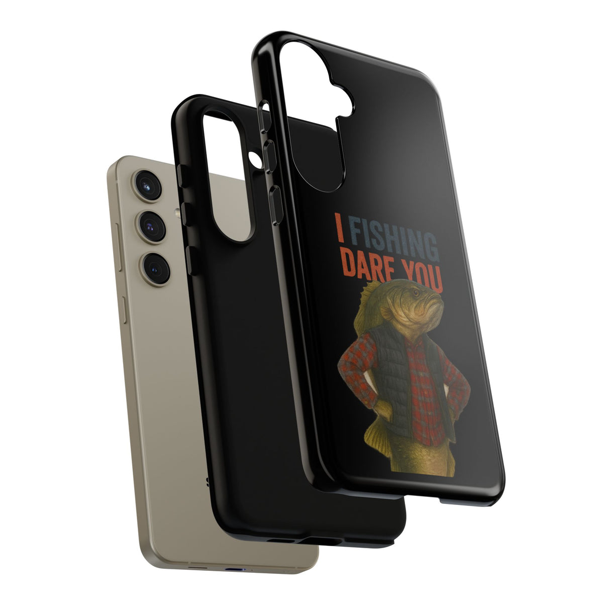 Fishing Dare You Phone Case — Funny Bass Angler Protective Cover