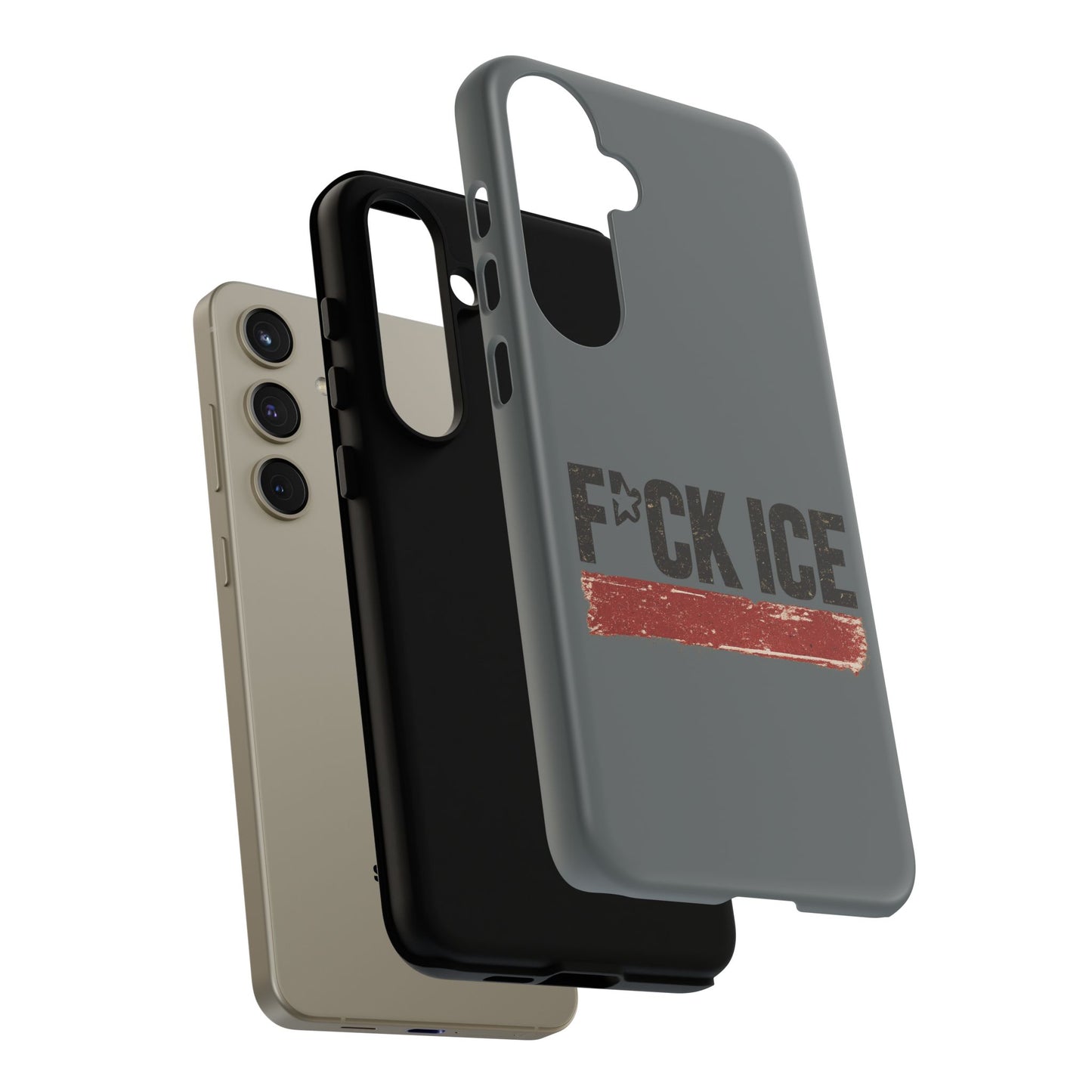 Phone Case - "F*CK ICE" Distressed Protest Design