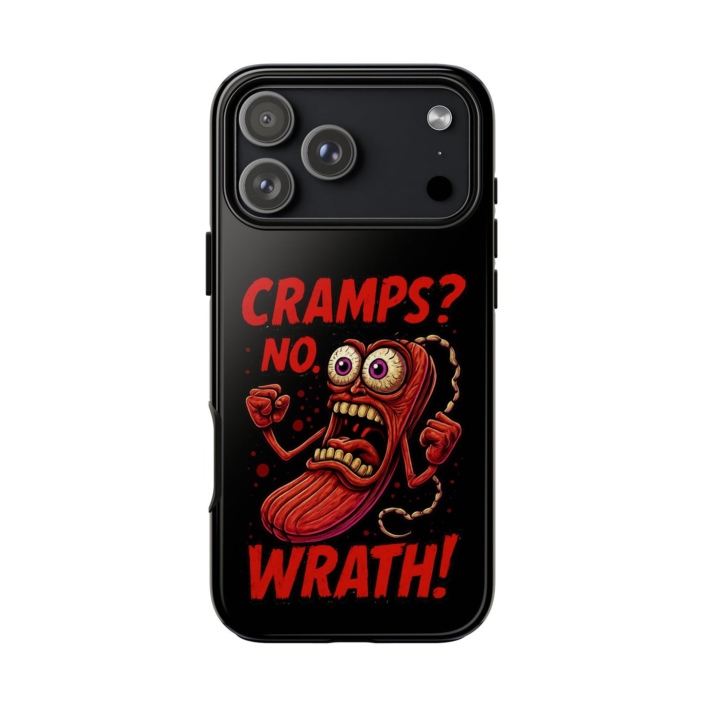Phone Case — "Cramps? No, Wrath!" Retro Hot-Pepper Graphic