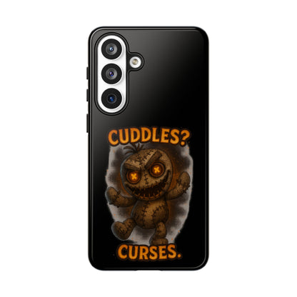 Phone Case — 'Cuddles? Curses.' Voodoo Doll Gothic Protective Case