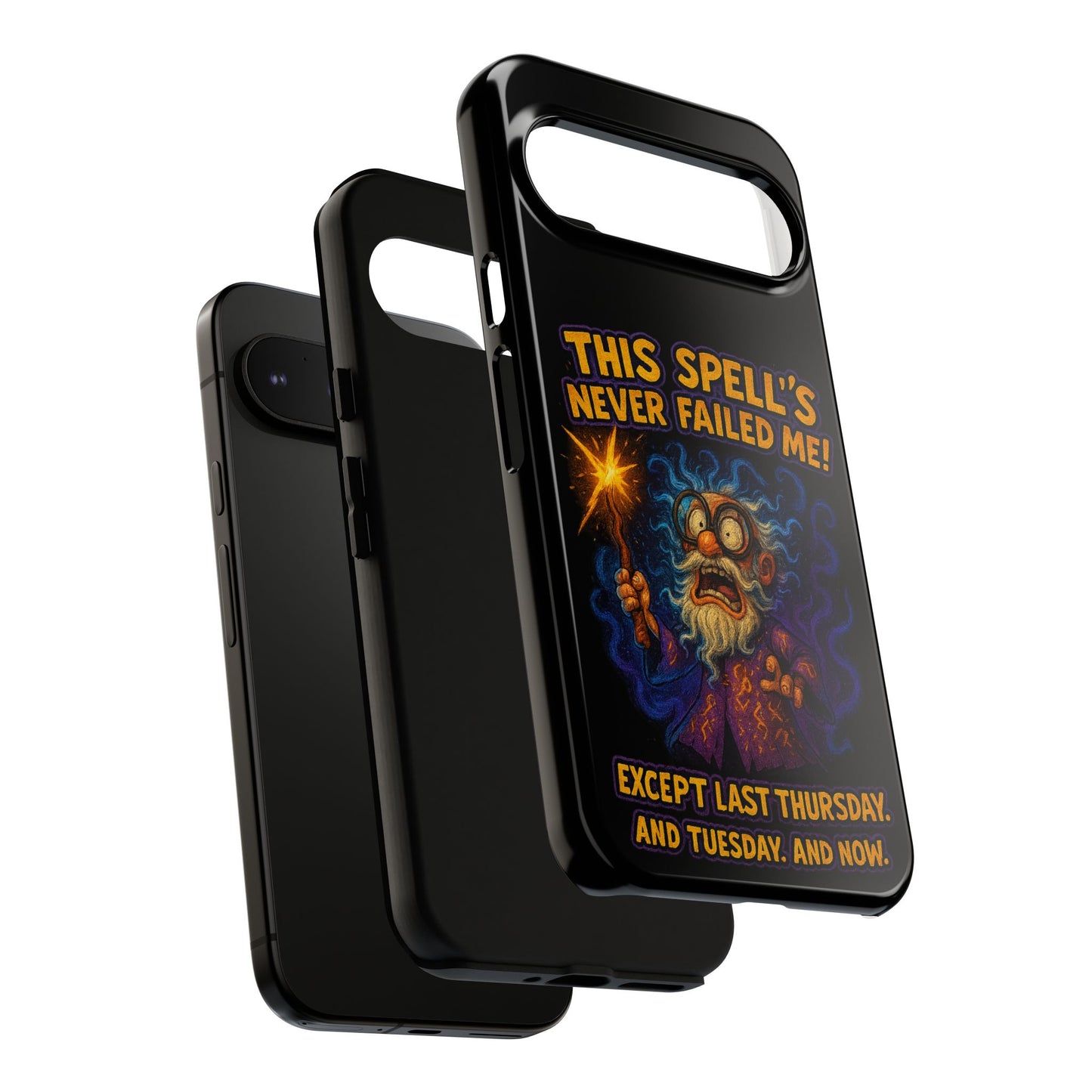 Wizard Phone Case — "This Spell's Never Failed Me!" Funny Magic Protective iPhone Cover