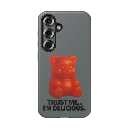 Phone Case — Red Gummy Bear 'Trust Me... I'm Delicious' Protective Case