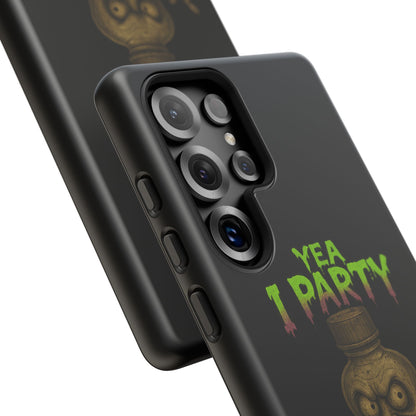Phone Case — 'Yea I Party' Creepy Baby Bottle Graphic