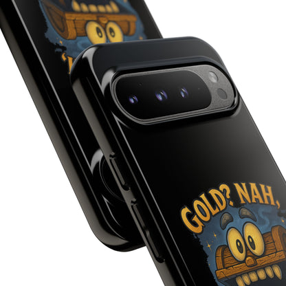 Phone Case — “Gold? Nah, I’m Full of Disappointment” Funny Treasure Chest Design