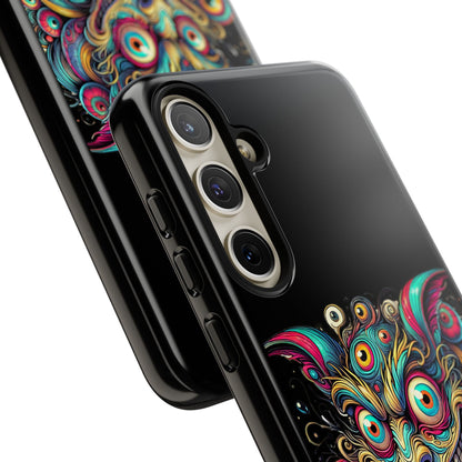 Psychedelic Mischief Phone Case — Colorful Grinning Monster Design